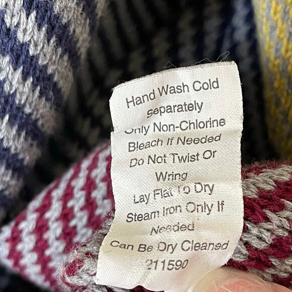 cAbi Color Block Open Front Knit Multicolor Womens Cotton Cardigan Sweater S - Picture 5 of 10